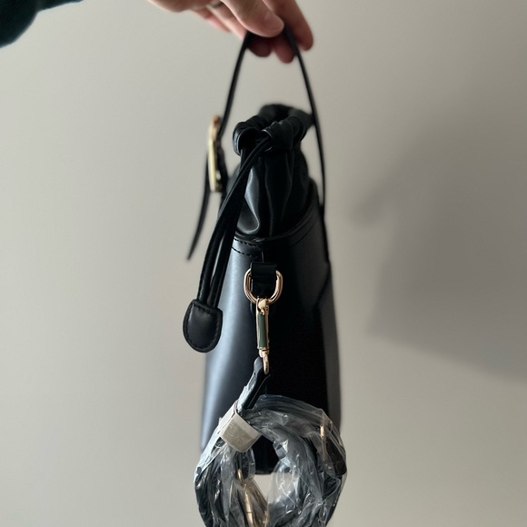 New Vegan Leather Black Small Purse Hand Shoulder Crossbody - Picture 2 of 8